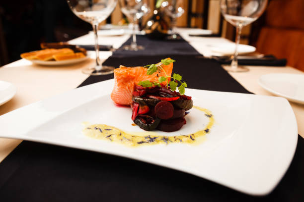 istock Smoked trout with vegetables 877360442