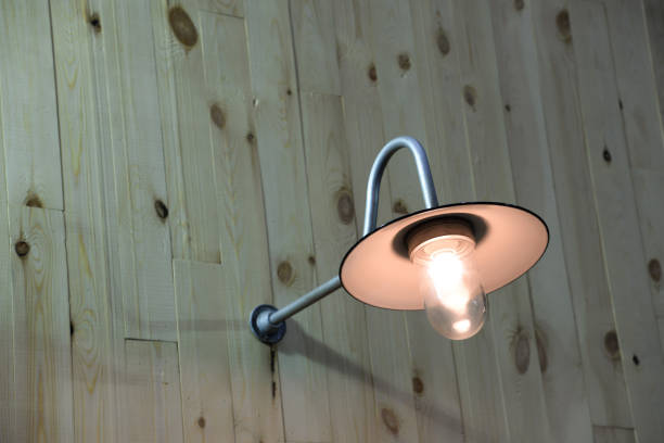 istock vintage wall lamp on the wall 877364402