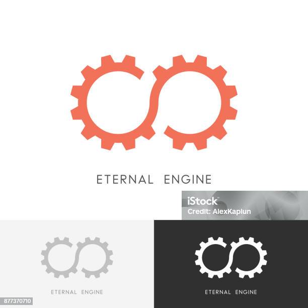 Eternal Engine Symbol Stock Illustration - Download Image Now - Perpetual Motion, Gear - Mechanism, Infinity
