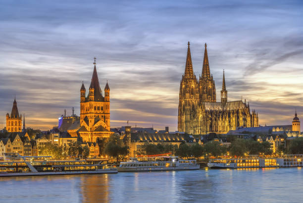 istock view of Cologne, Germany 877372454