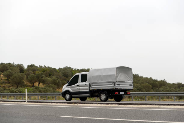 istock Pick-up Truck on Highway 877386410