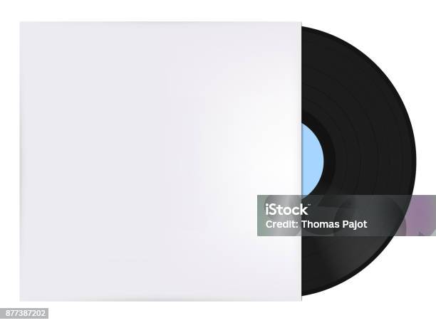 Vinyl Record With Blank Cover Stock Photo - Download Image Now - Record -  Analog Audio, Covering, Plastic - iStock