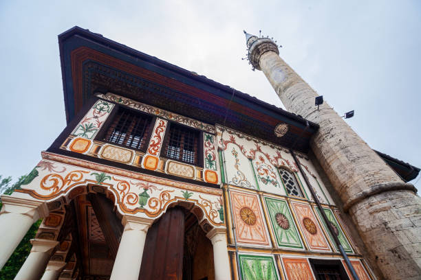 Alaca Mosque Tetovo-Macedonia Alaca Mosque is one of the Ottoman-Turkish religious works in Macedonia in 1438 AD. Symbolic architecture of Tetovo . tetovo stock pictures, royalty-free photos & images