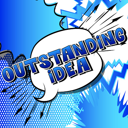 Outstanding Imagine Outstanding Idea Stock Illustration - Download Image Now - Abstract ...