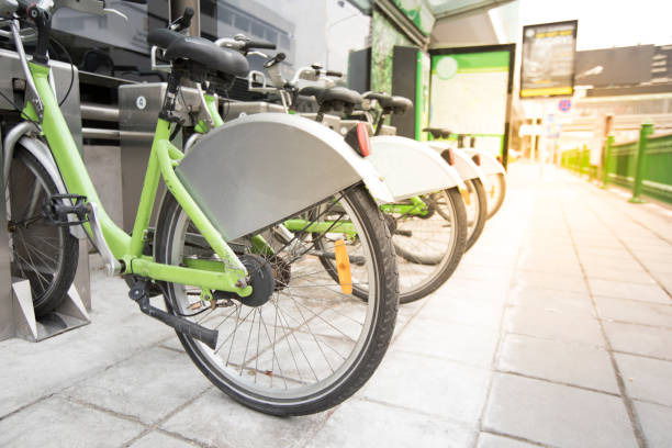 istock select focus public bicycle for tourist in thailand 877423110