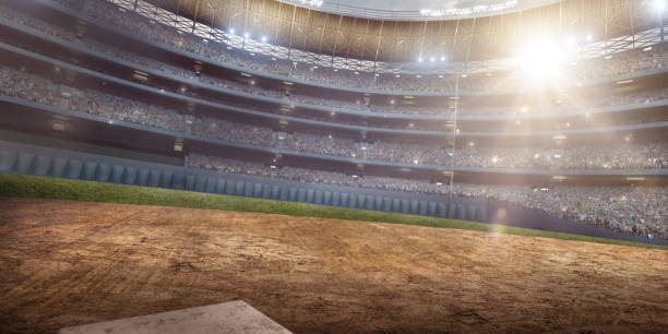 istock Professional baseball arena in 3D 877487706