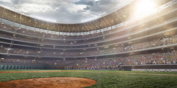 istock Professional baseball arena in 3D 877487716
