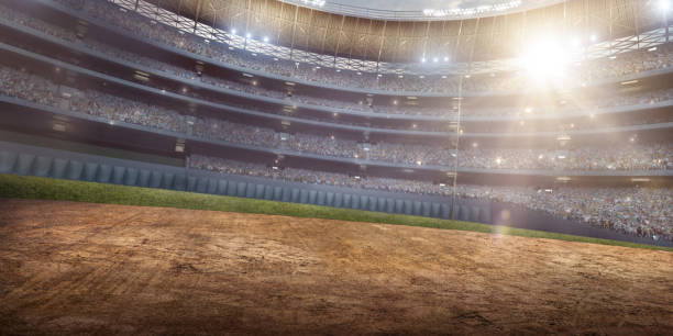 istock Professional baseball arena in 3D 877487748