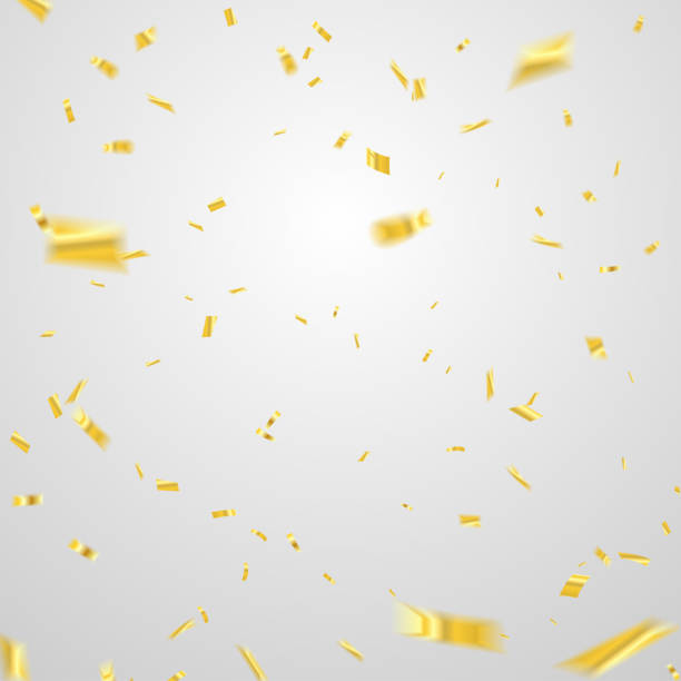 istock Abstract background party celebration gold confetti. chinese new year 2018 877508336
