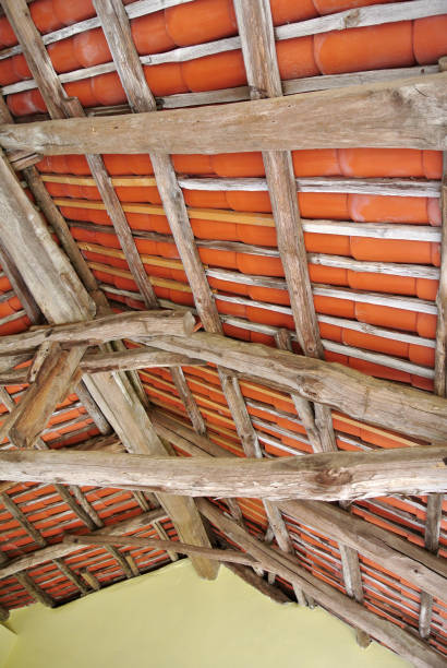 istock a wooden roof structure 877509030
