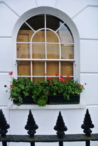 istock part of the building facade with window 877509266