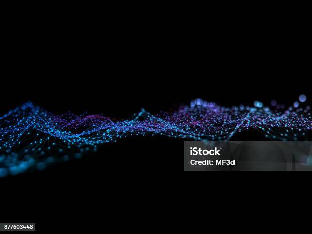 Abstract Digital Network Communication Stock Photo - Download Image Now - Data, Technology, Abstract