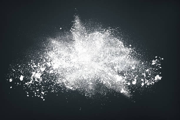 istock Abstract design of white powder snow cloud 877618188