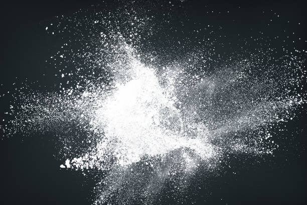 istock Abstract design of white powder snow cloud 877618190