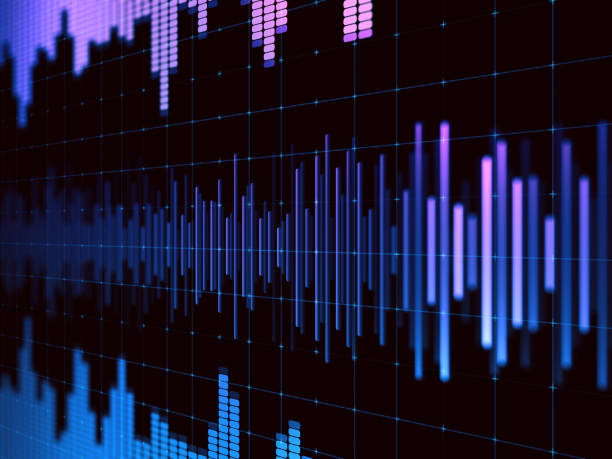 abstract analyzing and equalizer - seismologist imagens e fotografias de stock