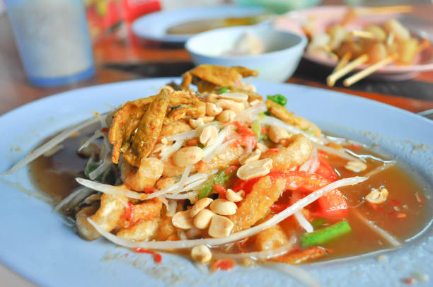istock Thai salad or papaya salad 877618858
