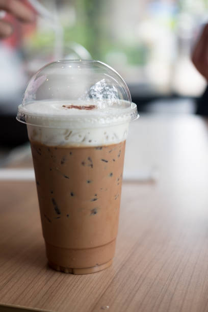 istock Coffee iced coffee mocha in cafe 877619256
