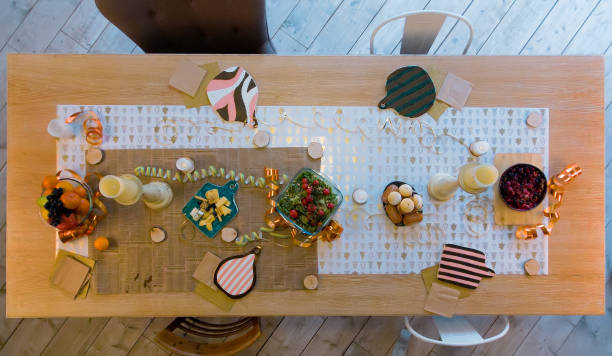 istock Vegetarian table with fruits, vegetables and berries. 877693970