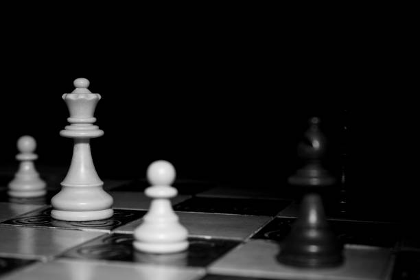 istock Chess photographed on a chessboard 877695016
