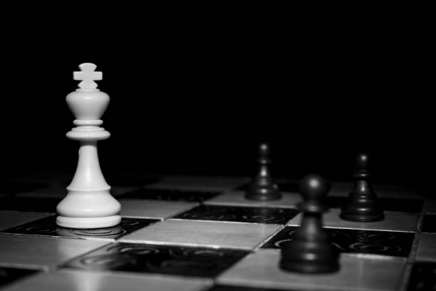 istock Chess photographed on a chessboard 877695184