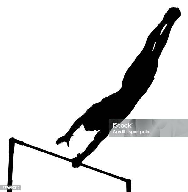 Ðñððððñðµ Rgb Stock Illustration - Download Image Now - Gymnastics, In Silhouette, One Person