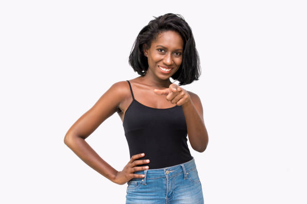 istock Woman pointing at camera 877709960