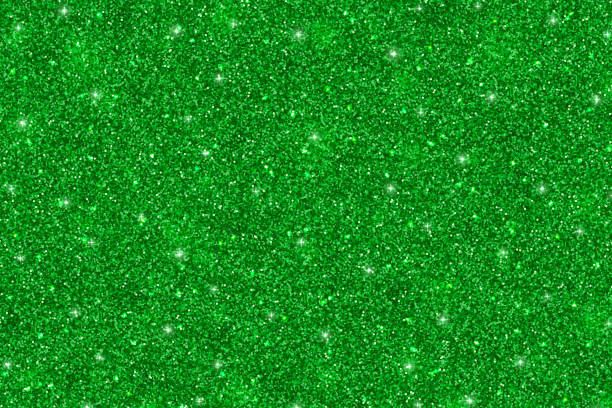 illustrazioni stock, clip art, cartoni animati e icone di tendenza di texture delle particelle glitter verdi - green