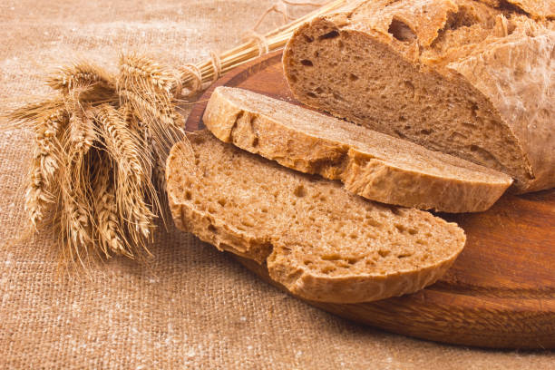 istock Fresh aromatic organic rye farm craft bread 877744702