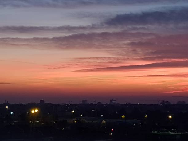 istock Milan city view after sunset 877745580