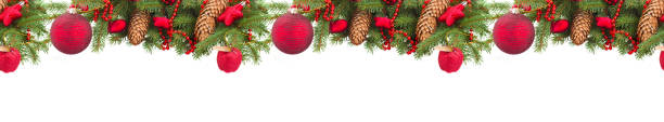 istock evergreen fir tree and red christmas ball 877748722