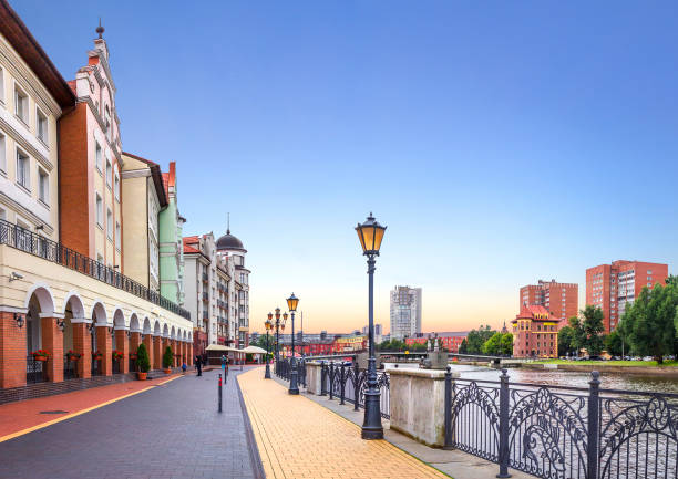 Fishing Village. Kaliningrad, Russia Cultural and ethnographic waterfront center Fishing village . fish village stock pictures, royalty-free photos & images