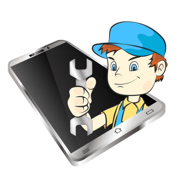 Master Of Repair Smartphones Stock Illustration - Download Image Now -  Adult, Broken, Business - iStock