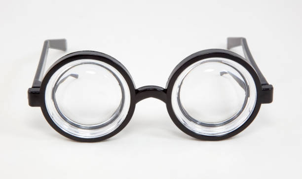 occhiali nerd - occhiali giocattolo foto e immagini stock