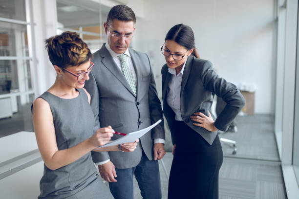 istock Business people working on new project in office 877777182