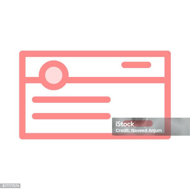 Bank Card Colour Line Vector Icon Stock Illustration - Download Image Now - ATM, Bank - Financial Building, Bank Account