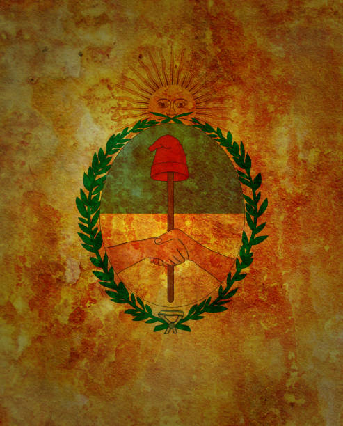 old vintage flag of one of administrative divisions of argentina called jujuy
