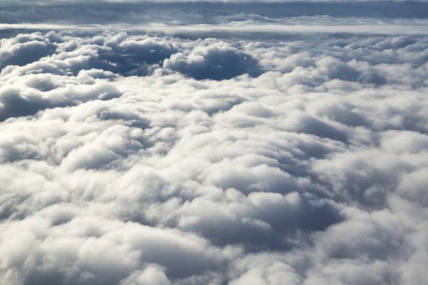 Above the clouds, photo from the plane.