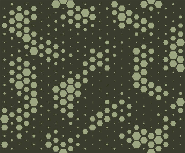 迷彩パターン。蛇皮スタイル、ハーフトーンのシームレス パターンです。緑迷彩背景 - snake print点のイラスト素材／クリップアート素材／マンガ素材／アイコン素材