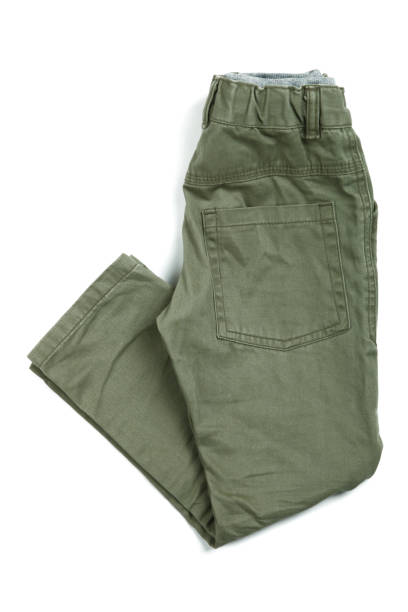 istock Green pants for the boy 877785304