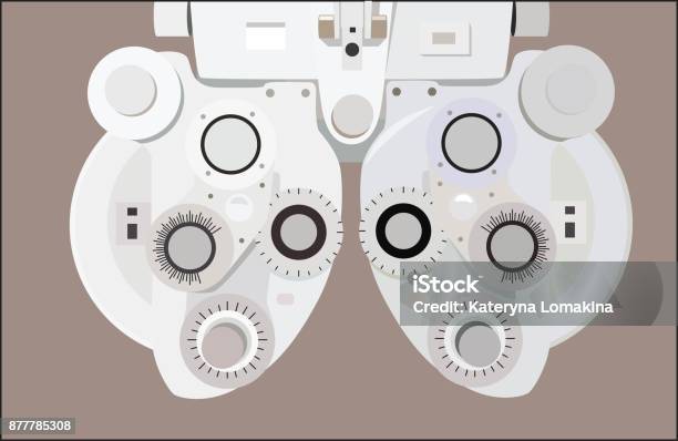 Medical Tools Set Stock Illustration - Download Image Now - Phoropter, Eye Exam, Optometrist