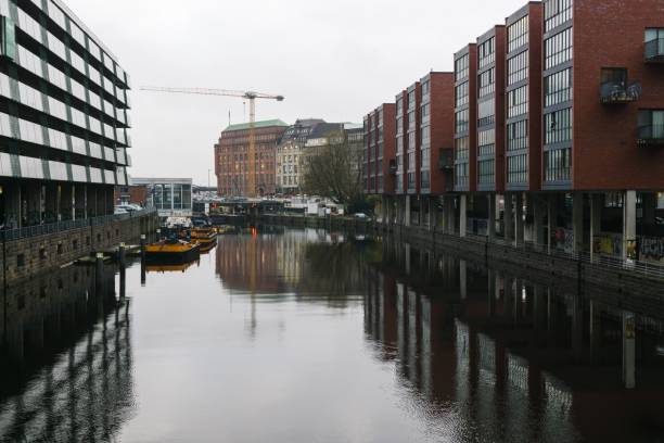 istock Hamburg streets and canals. 877790318