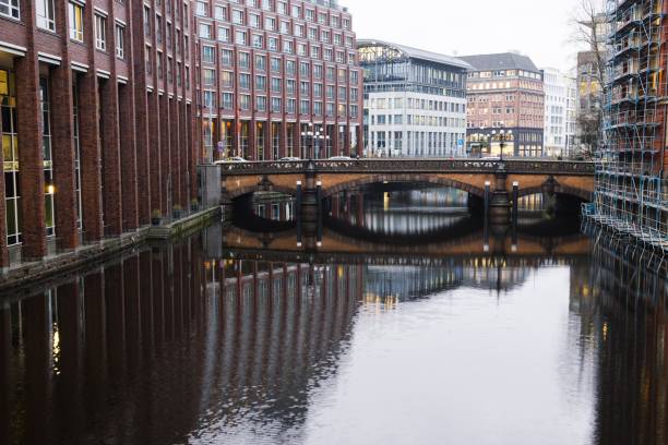 istock Hamburg streets and canals. 877790366