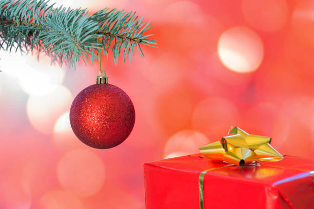 istock christmas bauble on bokeh background 877800204