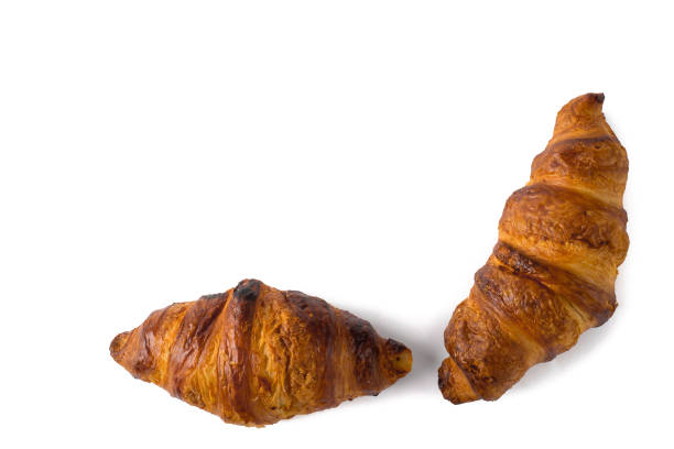 istock two croissant isolated on a white background 877810722