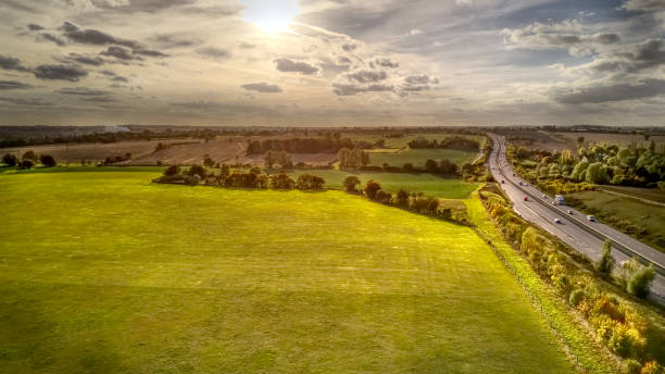 空中パノラマ エセックス高速道路 - essex ストックフォトと画像