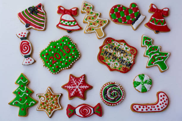 istock shaped, colorful Christmas cookies 877862086