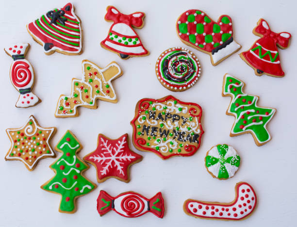 istock shaped, colorful Christmas cookies 877862312