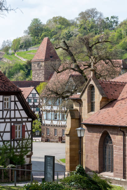 istock Maulbronn, Germany - April 14, 2017:  Village in front of Monastery Maulbronn 877873224