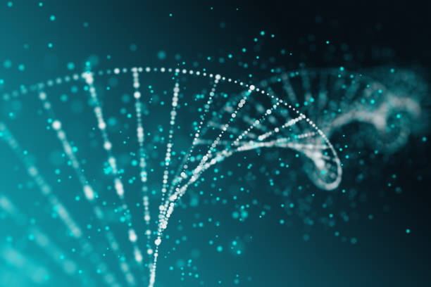 Medicine concept Abstract blue DNA background. Medicine concept. 3D Rendering healthcare technology stock pictures, royalty-free photos & images