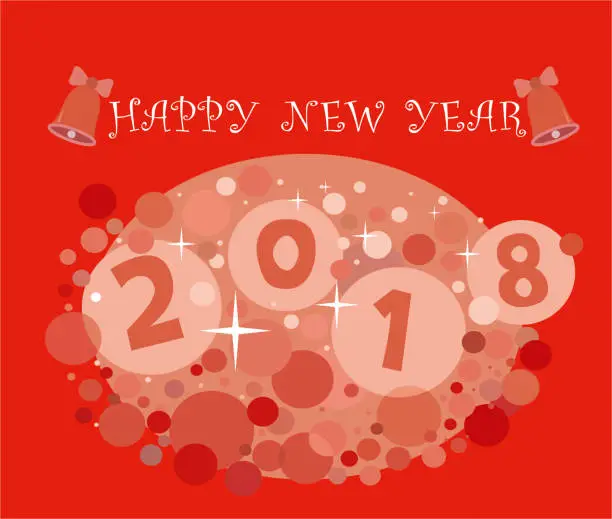 Vector illustration of Happy new year